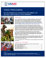 Micro and Small Enterprises: Food Processing